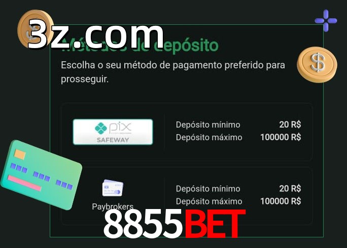 O cassino 8855BETbet oferece uma grande variedade de métodos de pagamento